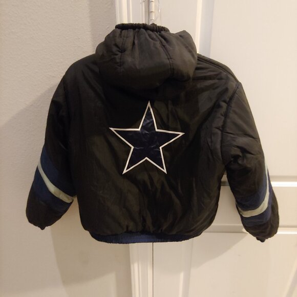 NFL Dallas Cowboys Kids Puffer Jacket Youth 14/16 Touchdown Club Reversible - Picture 5 of 5
